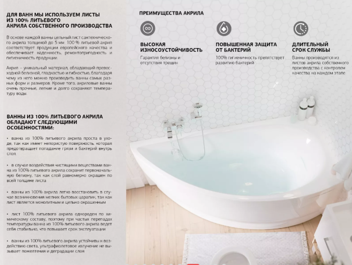 Ванна акриловая 1Marka Palermo 150x150, цвет белый арт. 01па1515