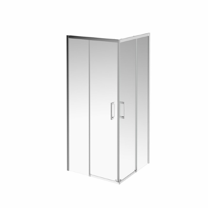 Душевой уголок раздвижной, квадратный, 90х90х195, Vetro Kerama Marazzi, хром - VE.90.SSD.CR
