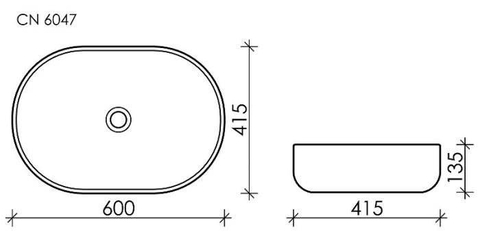 Накладная раковина Ceramicanova Element, коричневый арт. CN6047MC