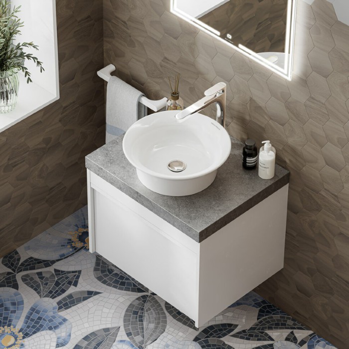 Раковина накладная 40,5x40,5см, Canaletto Kerama Marazzi, белый - CN.wb.40