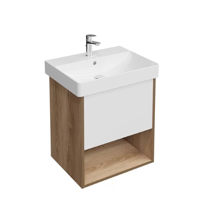 Тумба подвесная 1 ящик 55см, Pro Kerama Marazzi, коричневый - PRO.55.1\OLM