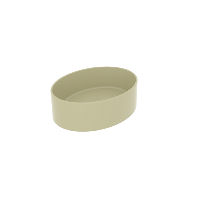 Раковина накладная 45х34 см медовый матовый, GSG Ceramic Design Like, LKLAVFSBF45016