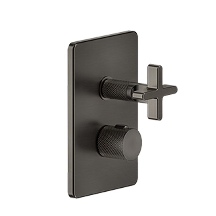 Термостат. смесителя, с подкл., 1/2", фильтрами и вентилем, Gessi Inciso, black xl арт. 58232#299