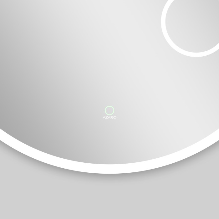 Зеркало D600 сенсорный выключатель с функцией диммера, алюминиевая рамка, Azario Alliance - AZ-Z-005ALM