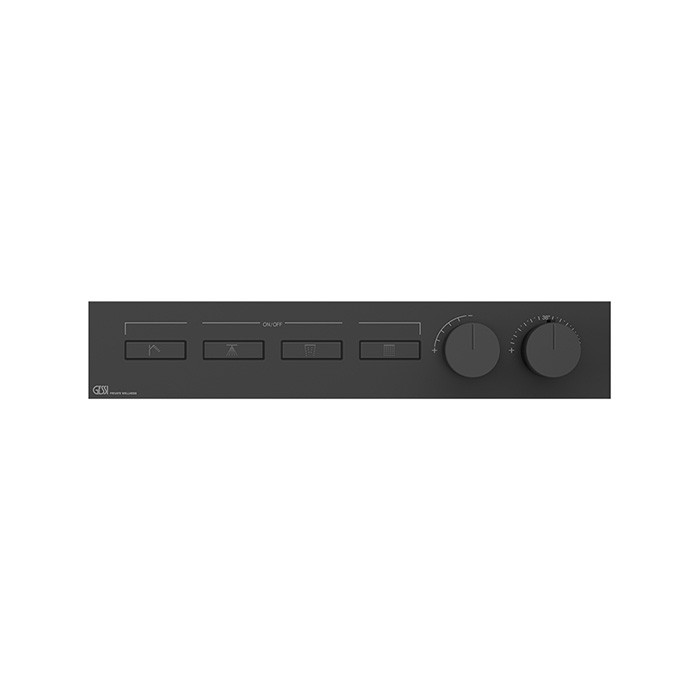 Термостат для душа, с включением до 4 источников одновременно, Gessi Hi Fi, black xl арт. 63016#299