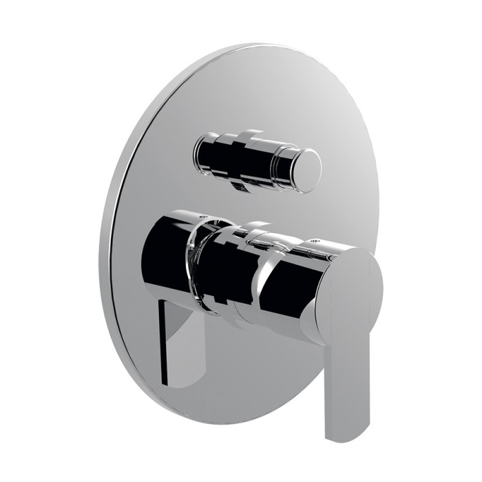 Внешняя часть встраиваемого смесителя для душа однорычажный с дивертором, Giulini Surf, хром арт. 5813-EP