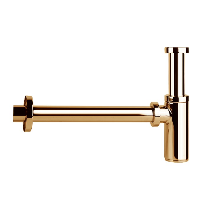 Сифон для раковины, круглый, цвет дрPVD, Gessi, 01377#030 цвет: золото