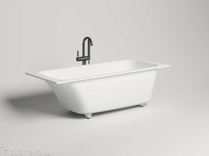 Ванна встраиваемая 170x80, глянцевая, Salini ORLANDA KIT арт. 102116G