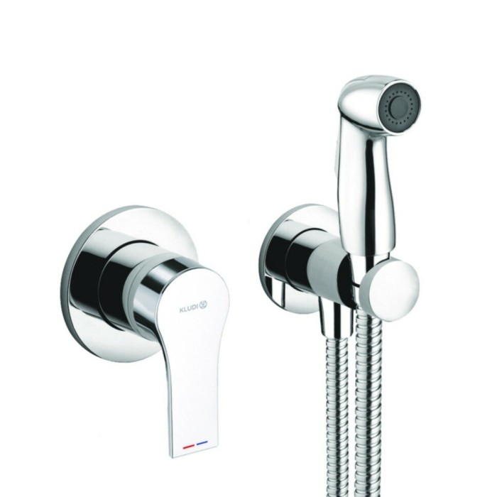 Гигиенический набор, душ комплект, zenta sl Kludi, хром - 489990565