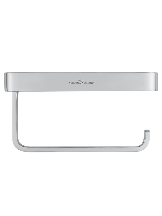 Держатель для туалетной бумаги с полкой, Wonzon & Woghand Flat, WW-9736 цвет: хром