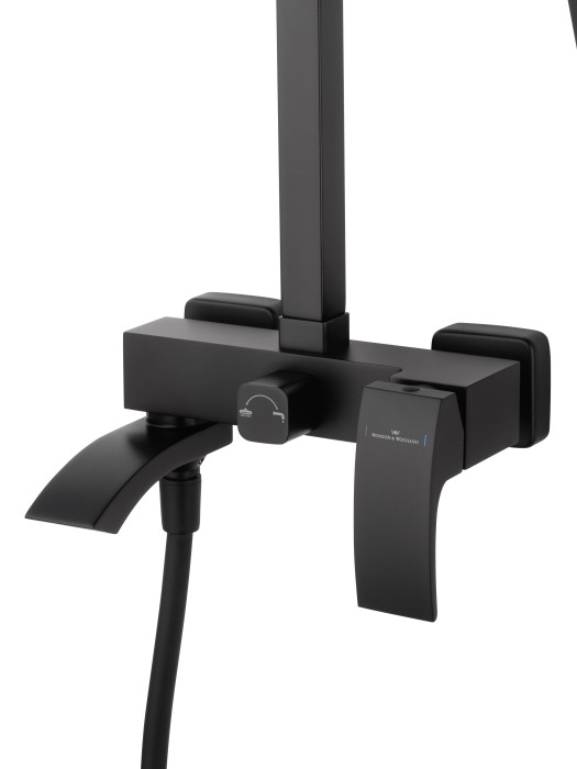 Душевая система, Wonzon & Woghand Fit, WW-88739009-MB цвет: черный