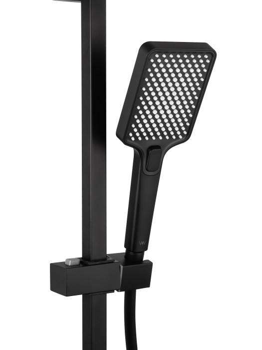 Душевая система, Wonzon & Woghand Fit, WW-88739009-MB цвет: черный