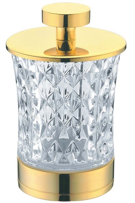 Стакан для ватных дисков gold, Boheme Brillante - 10215
