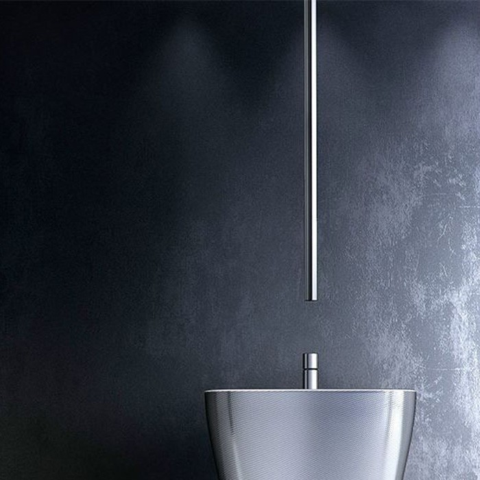 Fima Carlo Frattini Однорычажный смеситель на раковину с потолочный излив, Nomos go, F4191CR F2648 цвет: хром