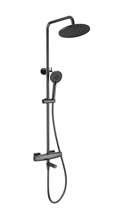 Душевая система с термостатом, Wonzon &amp; Woghand Neo, WW-B3035-A3-BGG цвет: графит
