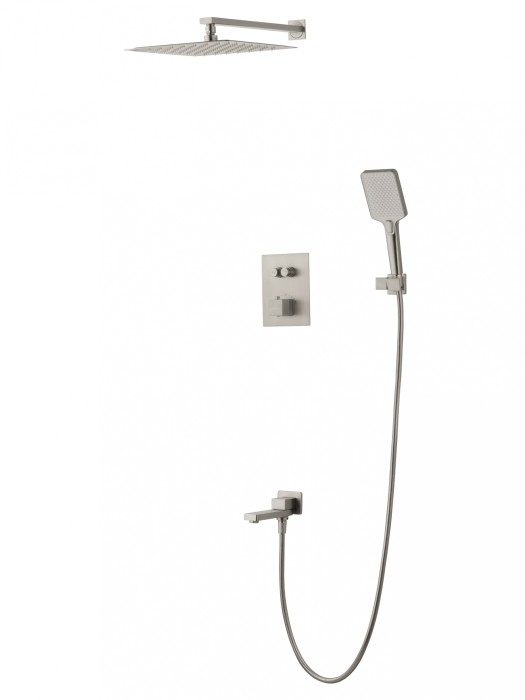 Душевая система с термостатом встраиваемая, Wonzon &amp; Woghand, WW-88929003-BN цвет: никель