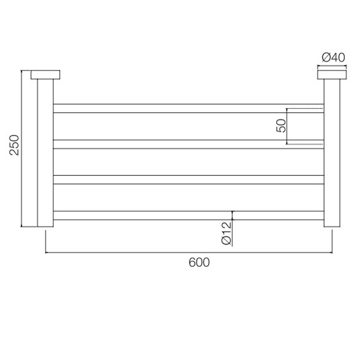 Fima Carlo Frattini Полотенцережатель-полка 60см., подвесной, Rotola, F6002/3CR цвет: хром
