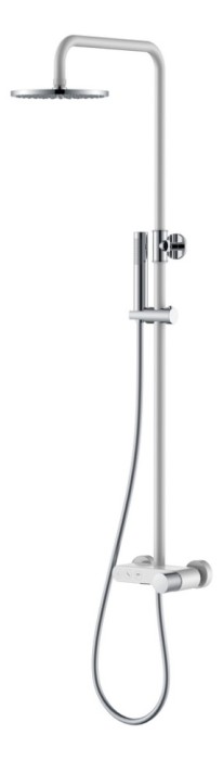 Стойка для душа со смесителем white chrome, Boheme Stick - 128-WCR