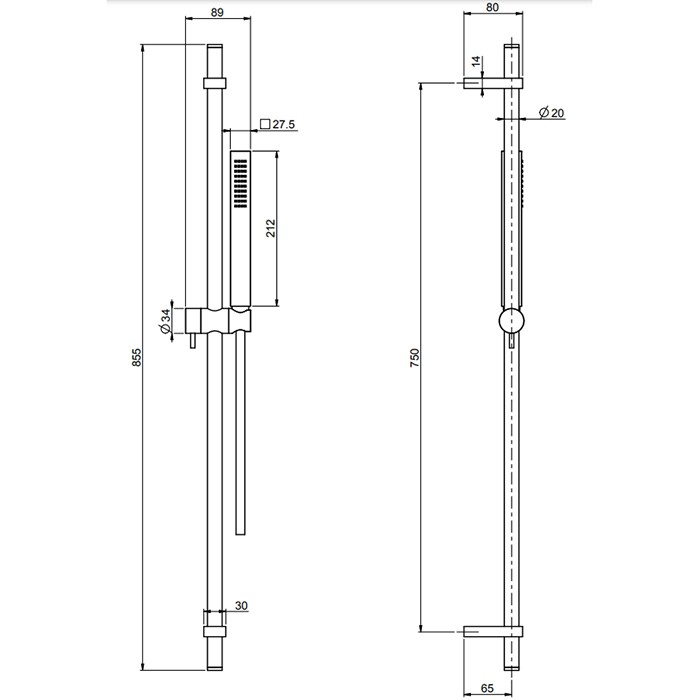 Fima Carlo Frattini Душевой гарнитур: ручной душ и шланг 150см., Saliscendi, F2218OR цвет: золото