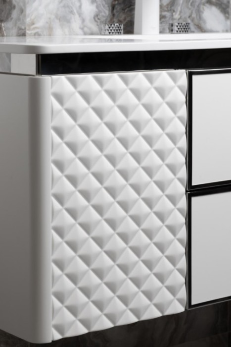 Тумба 120cm white /chrome, Boheme Rombo - 777-120-WCR