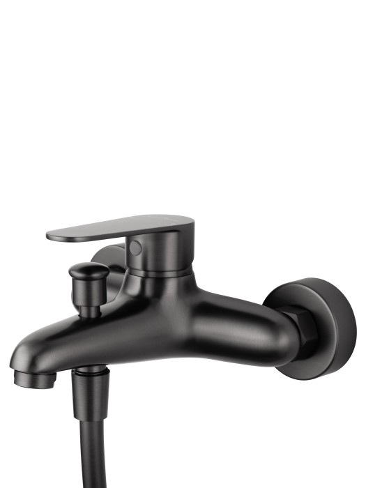 Смеситель для ванны с душевым гарнитуром, Wonzon & Woghand Alfa, WW-AE3201-BGG цвет: графит