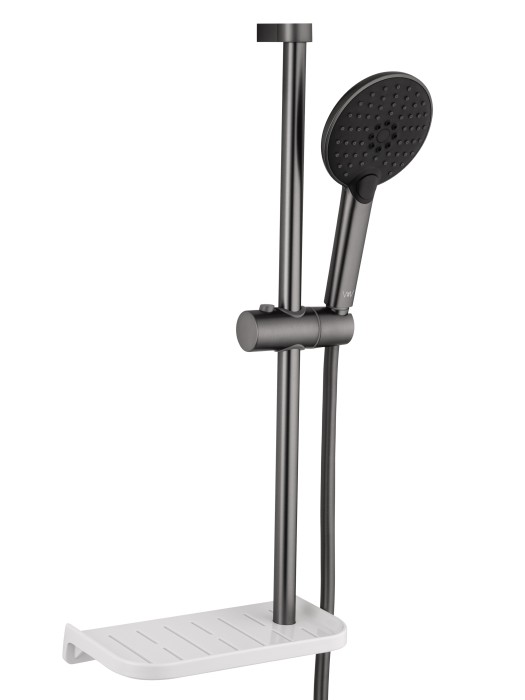 Смеситель для ванны с душевым гарнитуром, Wonzon & Woghand Alfa, WW-AE3201-BGG цвет: графит