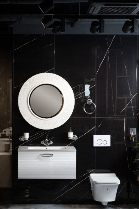 Зеркало shine белое d82 light, Boheme - 528-W light