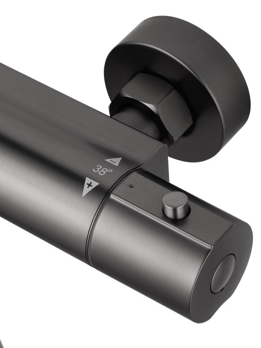 Смеситель для душа с термостатом, Wonzon & Woghand Inn, WW-B2029-A-BGG цвет: графит