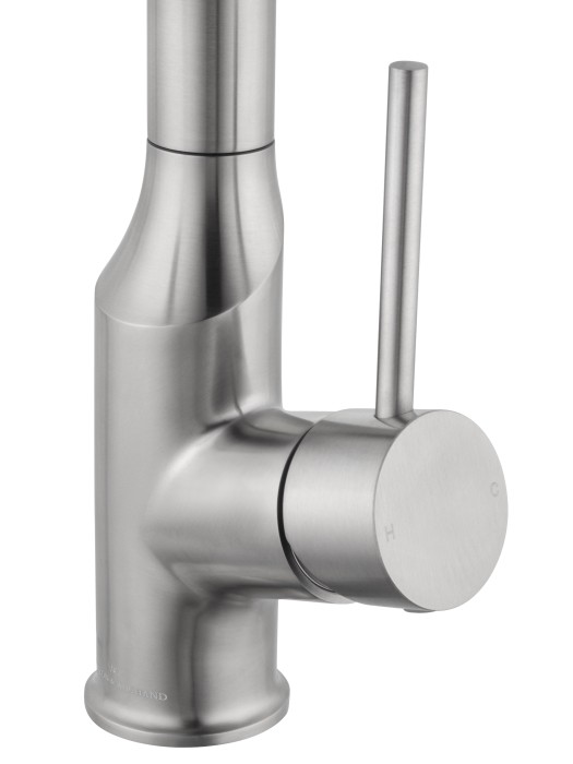 Смеситель для кухни с выдвижным изливом, Wonzon & Woghand, WW-A21252-BS цвет: никель