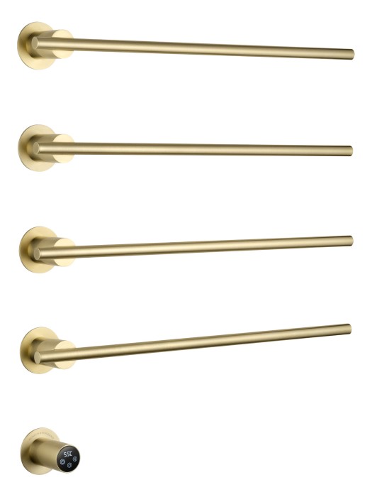 Полотенцесушитель электрический встраиваемый, Wonzon &amp; Woghand Dortmund, WW-A364-BG цвет: золото