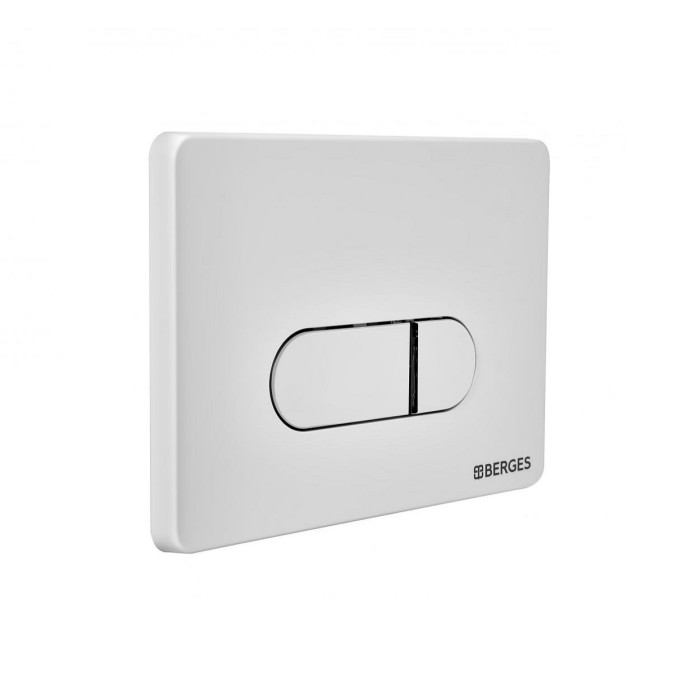 Инсталляция для скрытого монтажа унитаза, клавиша смыва D4 Soft Touch, белая, BERGES Novum арт. 040234