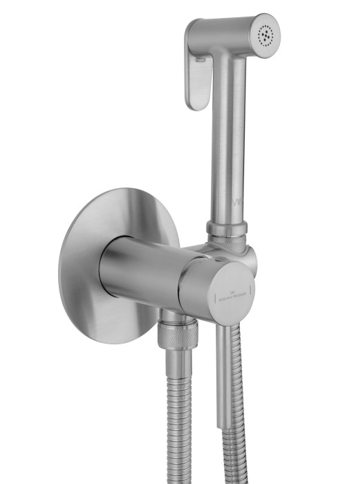 Смеситель с гигиеническим душем встраиваемый, Wonzon & Woghand Stick, WW-88829902-BN цвет: никель