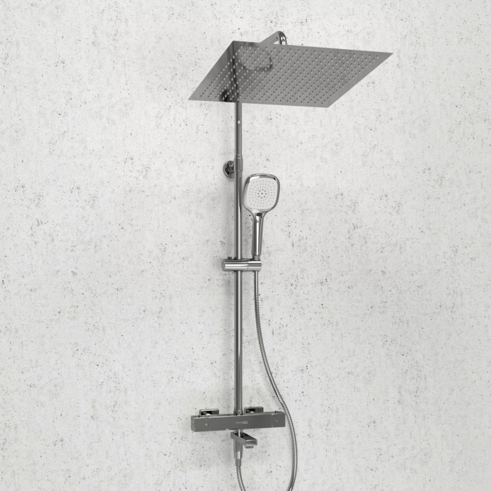 Душевая система с термостатическим смесителем WasserKRAFT арт. A199.119.065.010.CH Thermo