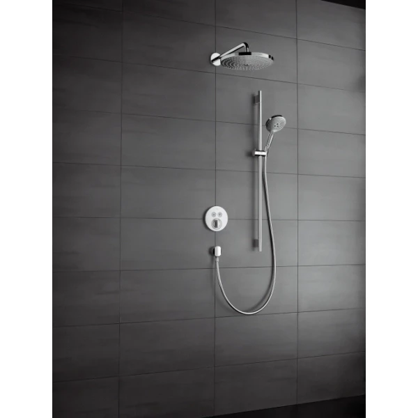 Смеситель для душа скрытого монтажа на 2 потребителя, Hansgrohe ShowerSelect S, хром арт. 15748000