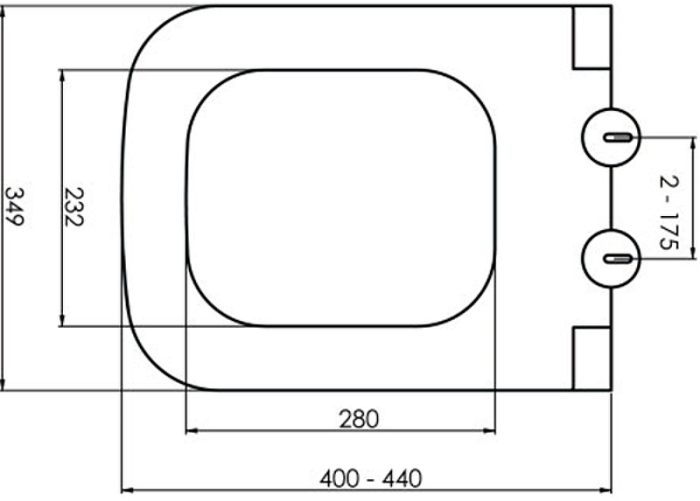 Крышка для унитаза, soft-close, белый, Bello Boheme 975-MW