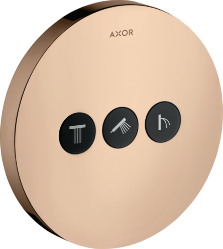 Переключатель потоков ShowerSelect Axor, полированное красное золото арт. 36727300