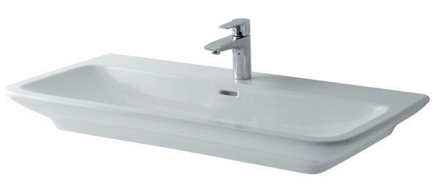 Раковина 100х45 см, накладная, MH TOTO, LW10069G цвет: белый