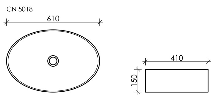 Накладная раковина Ceramicanova Element, белый арт. CN5018