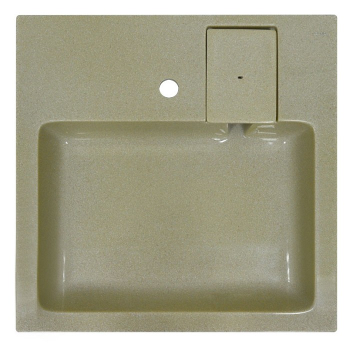 Раковина подвесная Monako 600х600х85 литьевой мрамор, бежевая, Azario Monako - CS00079880