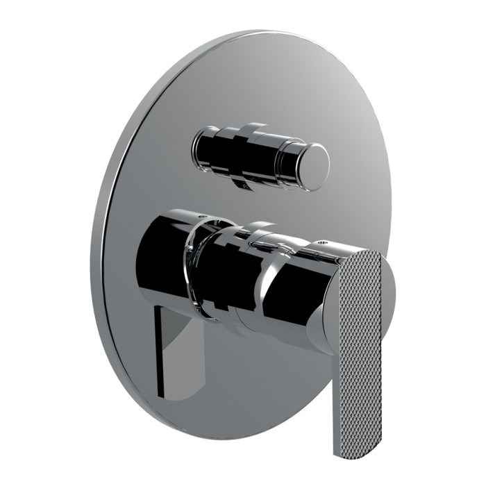 Внешняя часть встраиваемого смесителя для душа однорычажный с дивертером, Giulini Surf deluxe, хром арт. 5863DLEP