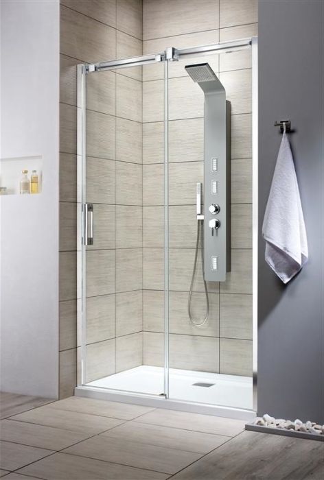 Душевая дверь внишу Radaway Espera DWJ R 120х200см, стекло 8мм прозрачное, правая, раздвижная, хром
