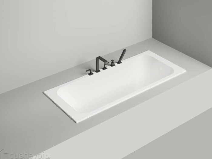 Ванна встраиваемая 170x80, матовая, Salini ORLANDA KIT арт. 102116M