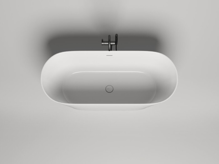 Ванна отдельностоящая 170x72, глянцевая, Salini MONA170х72RAL арт. 102912GRH