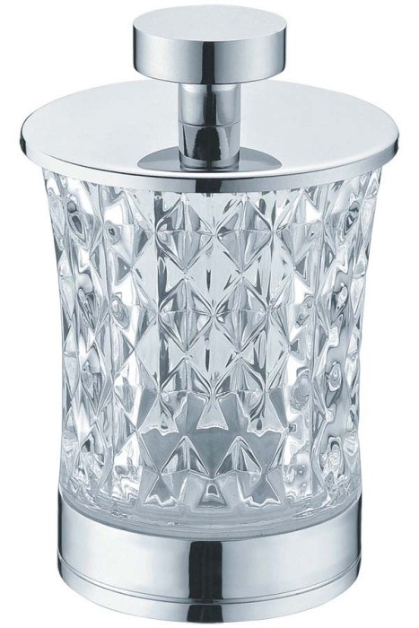 Стакан для ватных дисков chrome, Boheme Brillante - 10216