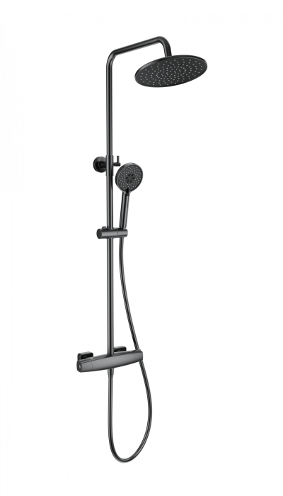 Душевая система с термостатом, Wonzon &amp; Woghand Neo, WW-B3035-A-BGG цвет: графит