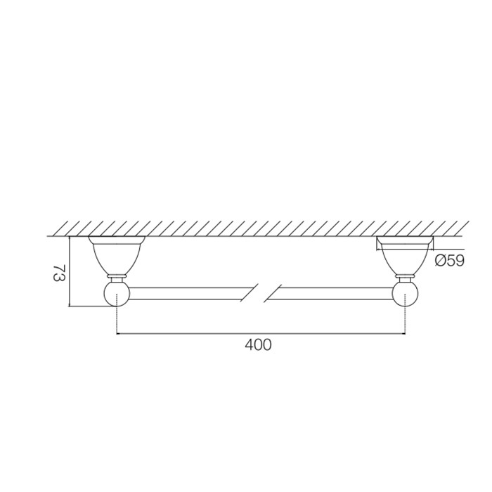 Fima Carlo Frattini Полотенцедержатель 40см., подвесной, Accessori, F6040/40OR цвет: золото