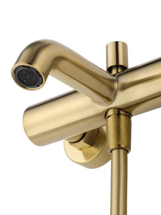 Смеситель для ванны с душем, Wonzon & Woghand Stick, WW-88639017-BG цвет: золото