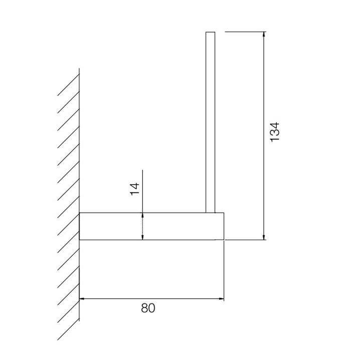 Fima Carlo Frattini Запасной Держатель для туалетной бумаги, подвесной, Quadra, F6025/2CR цвет: хром