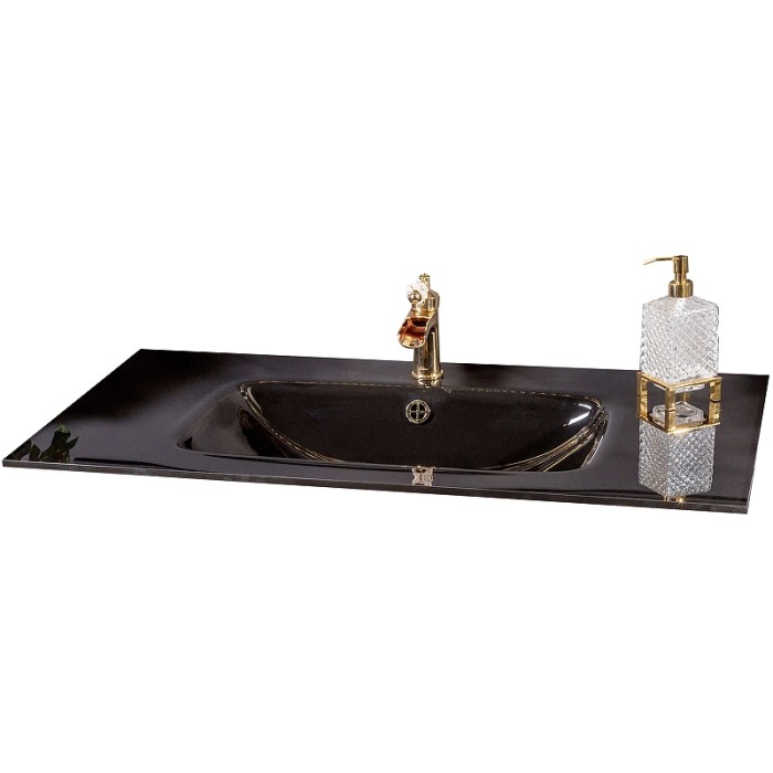 Столешница стекло 110см моноблок black, Boheme Neoart - 852-110-B