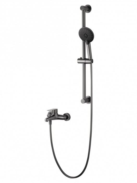Смеситель для ванны с душевым гарнитуром, Wonzon &amp; Woghand Alfa, WW-AE3205-BGG цвет: графит